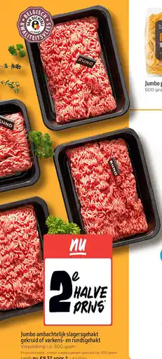 Jumbo Jumbo ambachtelijk slagersgehakt gekruid of varkens- en rundsgehakt aanbieding