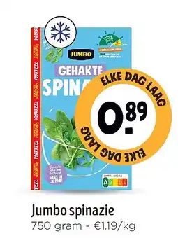 Jumbo Jumbo spinazie aanbieding