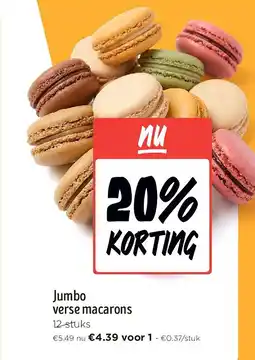 Jumbo Jumbo verse macarons aanbieding