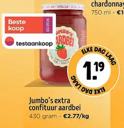 Jumbo Jumbo’s extra confituur aardbei aanbieding