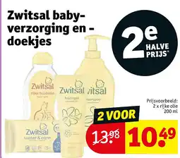 Kruidvat Zwitsal babyverzorging en - doekjes aanbieding