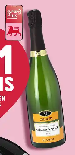 Delhaize Ziegler Crémant D’Alsace Brut Réserve aanbieding