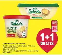 Delhaize Lichte room 8% V.G. of boter aanbieding