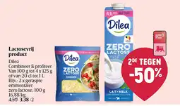 Delhaize Lactosevrij product aanbieding