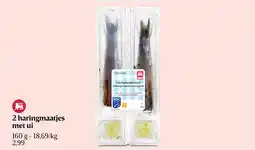 Delhaize 2 haringmaatjes met ui aanbieding