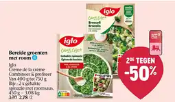 Delhaize Bereide groenten met room aanbieding