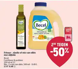 Delhaize Frituur-, slaolie of mix van oliën met olijfolie aanbieding