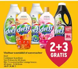 Delhaize Vloeibaar wasmiddel of wasverzachter aanbieding
