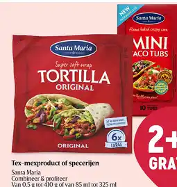 Delhaize Tex-mexproduct of specerijen aanbieding