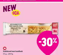Delhaize Stokbrood met knoflook aanbieding