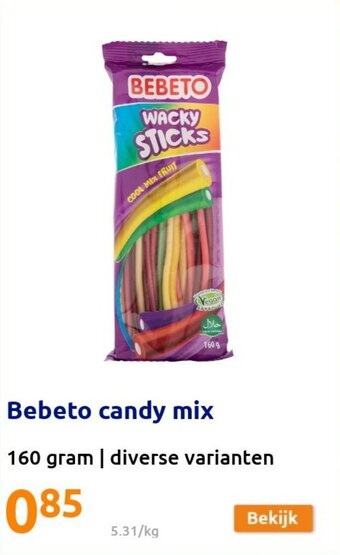 Action Bebeto candy mix aanbieding