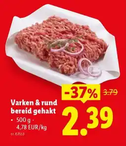 Lidl Varken & Rund Bereid Gehakt aanbieding