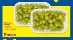 Lidl Witte druiven zonder pit aanbieding