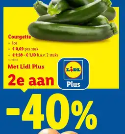 Lidl Courgette aanbieding