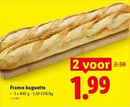 Lidl Franse Baguette aanbieding