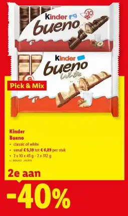 Lidl Kinder Bueno aanbieding