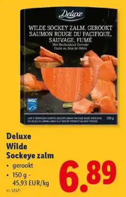 Lidl Deluxe Wilde Sockeye zalm aanbieding