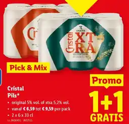 Lidl Cristal Pils aanbieding