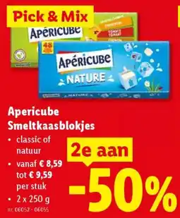 Lidl Apericube Smeltkaasblokjes aanbieding