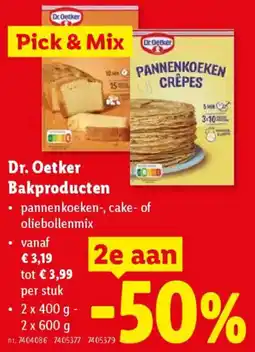 Lidl Dr. Oetker Bakproducten aanbieding