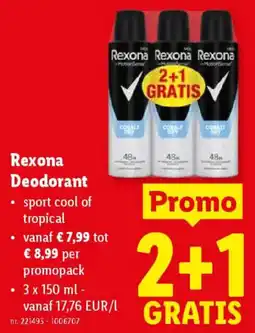 Lidl Rexona Deodorant aanbieding