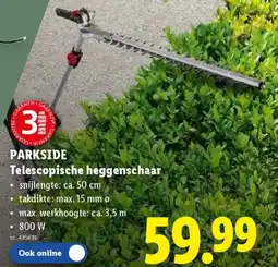 Lidl Parkside Telescopische Heggenschaar aanbieding
