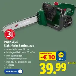 Lidl Parkside Elektrische kettingzaag aanbieding