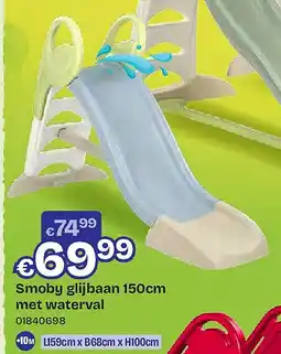 Dreamland Smoby glijbaan 150cm met waterval aanbieding