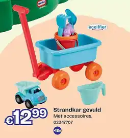 Dreamland Strandkar gevuld Met accessoires aanbieding