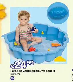 Dreamland Paradiso Zandbak blauwe schelp aanbieding