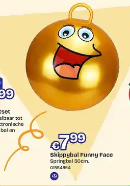 Dreamland Skippybal Funny Face Springbal 50cm aanbieding