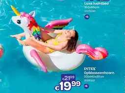Dreamland Opblaaseenhoorn 201x140x97cm aanbieding