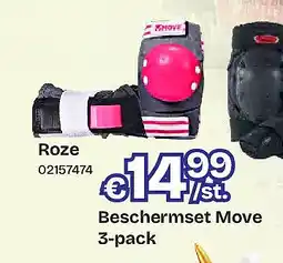 Dreamland Beschermset Move 3-pack Roze aanbieding