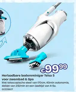 Dreamland Herlaadbare bodemreiniger Telsa 5 voor zwembad & Spa aanbieding
