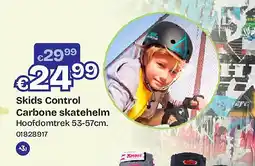 Dreamland Skids Control Carbone skatehelm Hoofdomtrek 53-57cm aanbieding