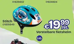 Dreamland Verstelbare fietshelm Stitch aanbieding