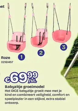 Dreamland Babyzitje groeimodel Roze aanbieding