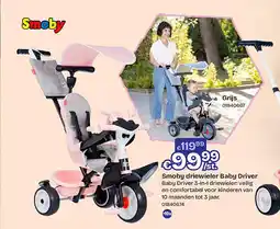 Dreamland Smoby driewieler Baby Driver aanbieding