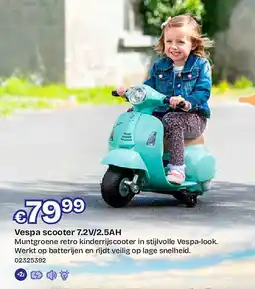 Dreamland Vespa scooter 7.2V/2.5AH aanbieding