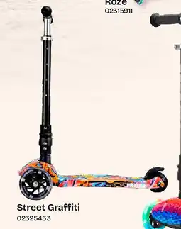 Dreamland BOLDCUBE Big 3 Wheel Scooter Street Graffiti aanbieding
