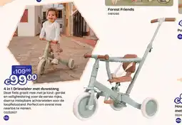 Dreamland 4 in 1 Driewieler met duwstang aanbieding