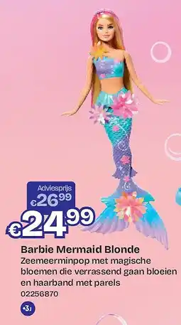 Dreamland Barbie Mermaid Blonde aanbieding