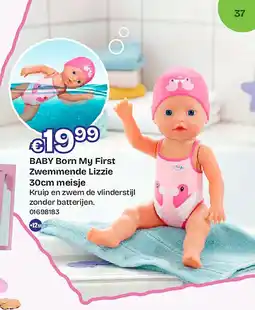 Dreamland BABY Born My First Zwemmende Lizzie 30cm meisje aanbieding