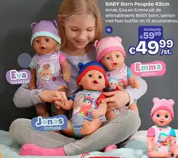 Dreamland BABY Born Poupée 43cm aanbieding