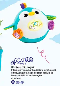 Dreamland Stuiterpret pinguïn aanbieding