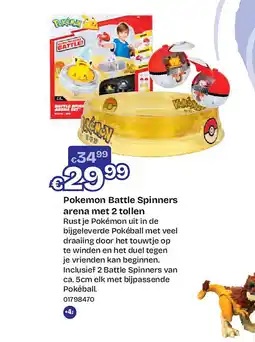 Dreamland Pokemon Battle Spinners arena met 2 tollen aanbieding