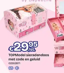Dreamland TOPModel sieradendoos met code en geluid aanbieding