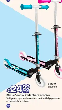 Dreamland Skids Control inklapbare scooter Blauw aanbieding