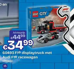 Dreamland F1 displaytruck met Audi F1 racewagen aanbieding