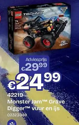 Dreamland Monster Jam Grave Digger vuur en ijs aanbieding